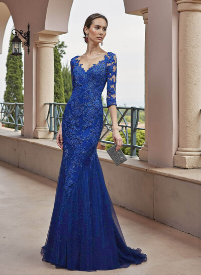 Luxury Elegant Lace Mermaid Mother Of The Bride Dresses