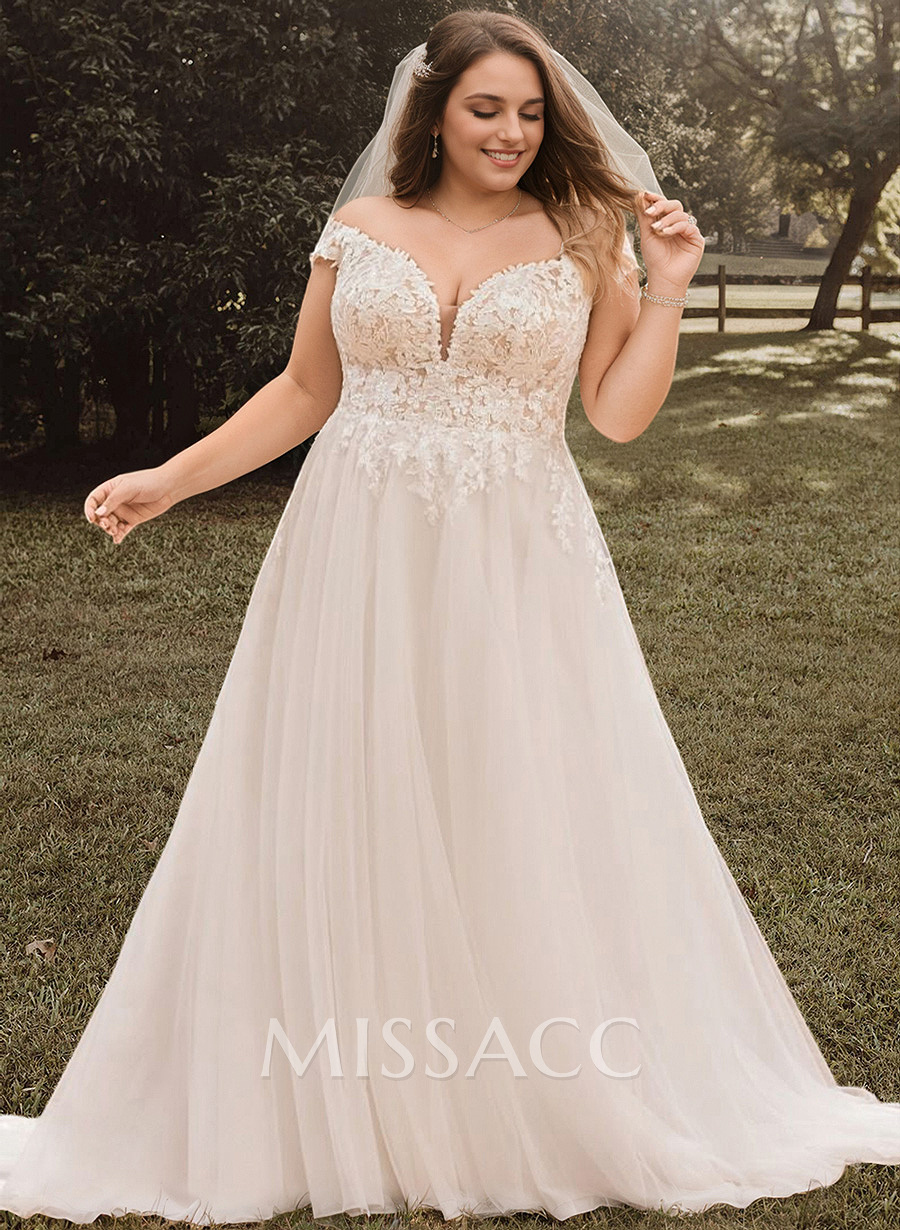 Off The Shoulder A-Line Beach Wedding Dress Off The Shoulder A-Line Beach Wedding Dress