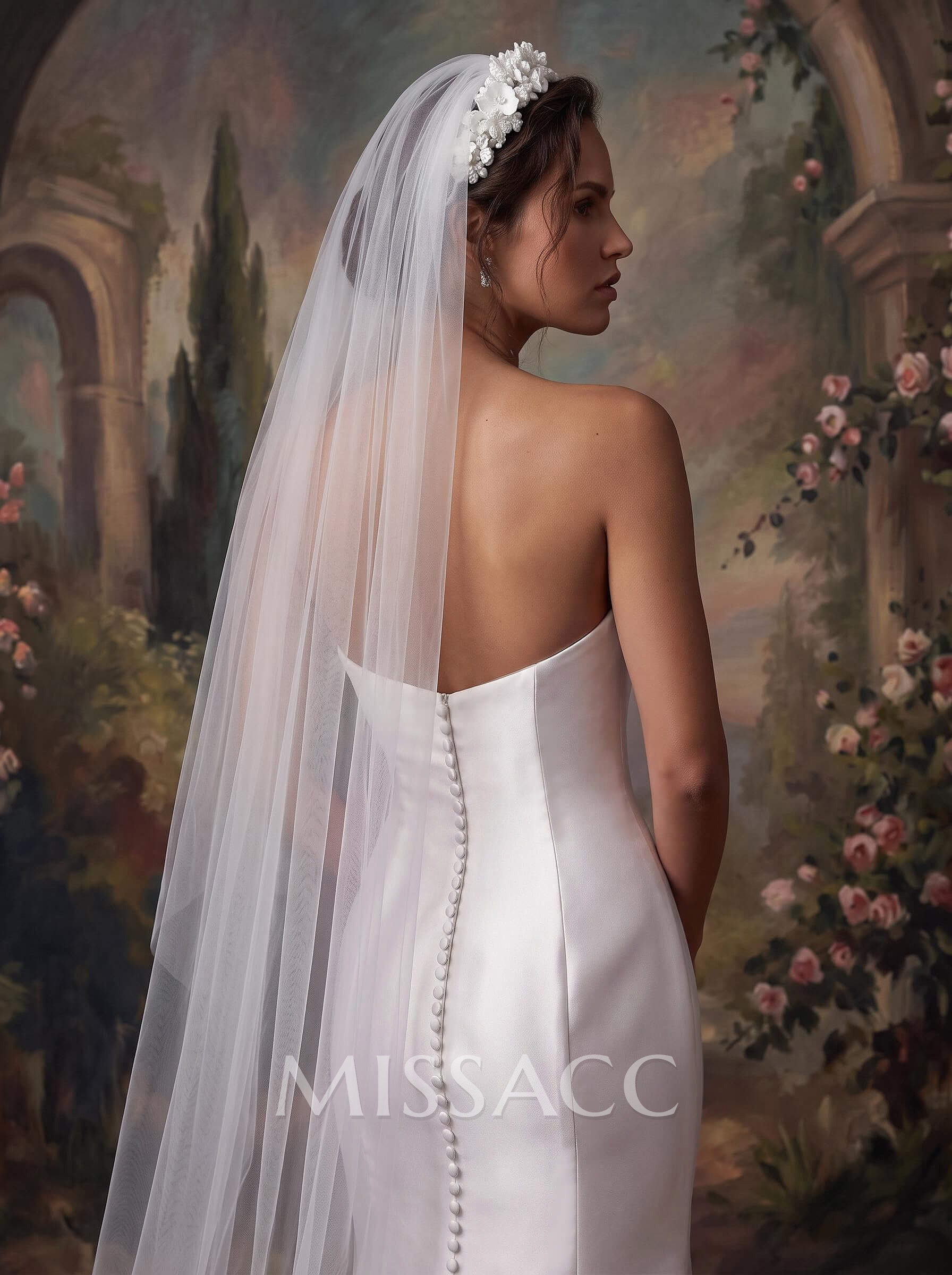 Trumpet/Mermaid Vintage Sweetheart Wedding Dresses With Organza