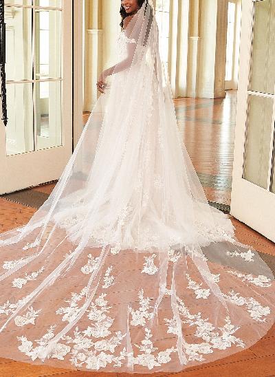 Lace Off-the-Shoulder Romantic Wedding Dresses With