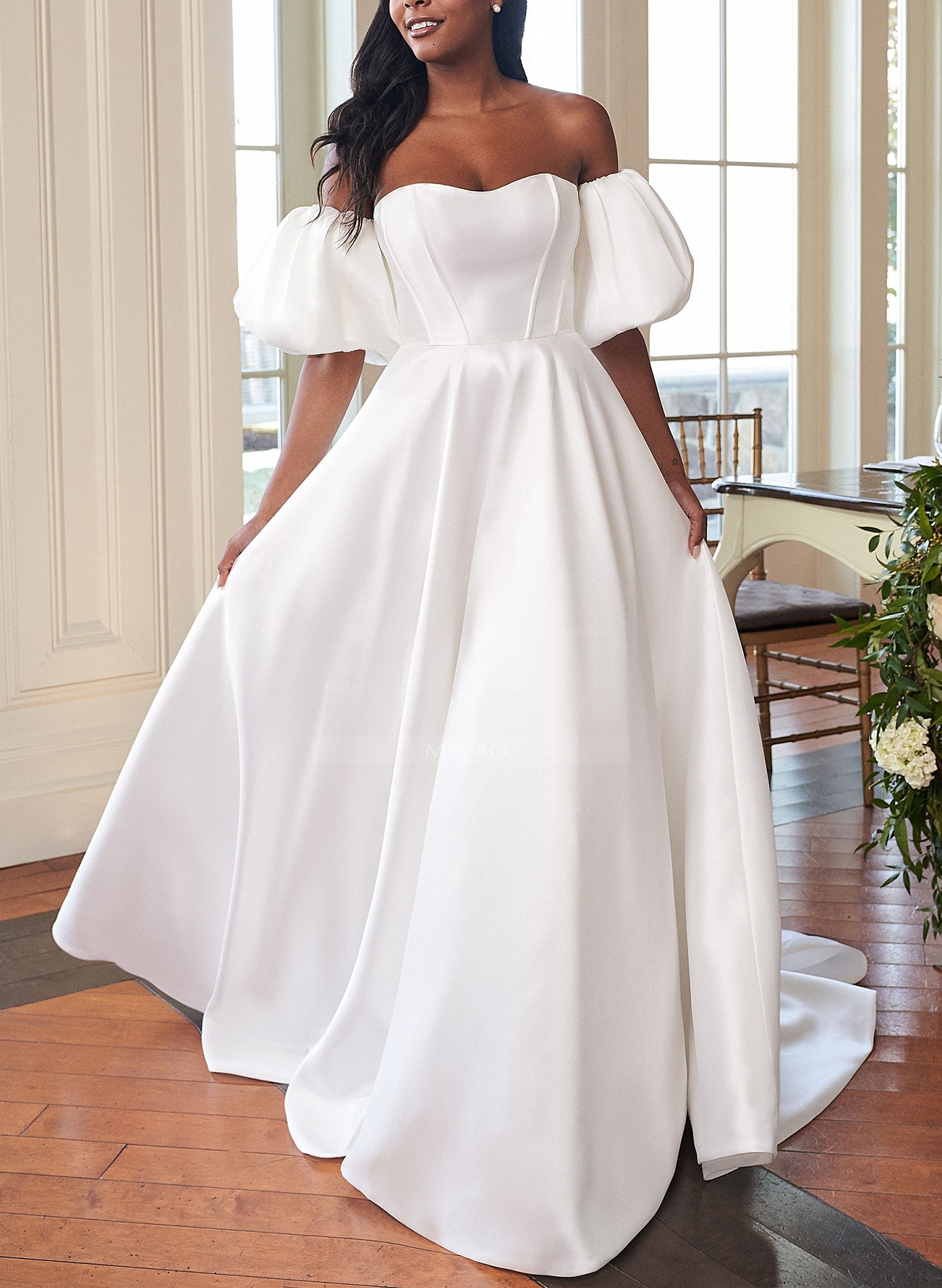 Simple Ball-Gown Wedding Dresses