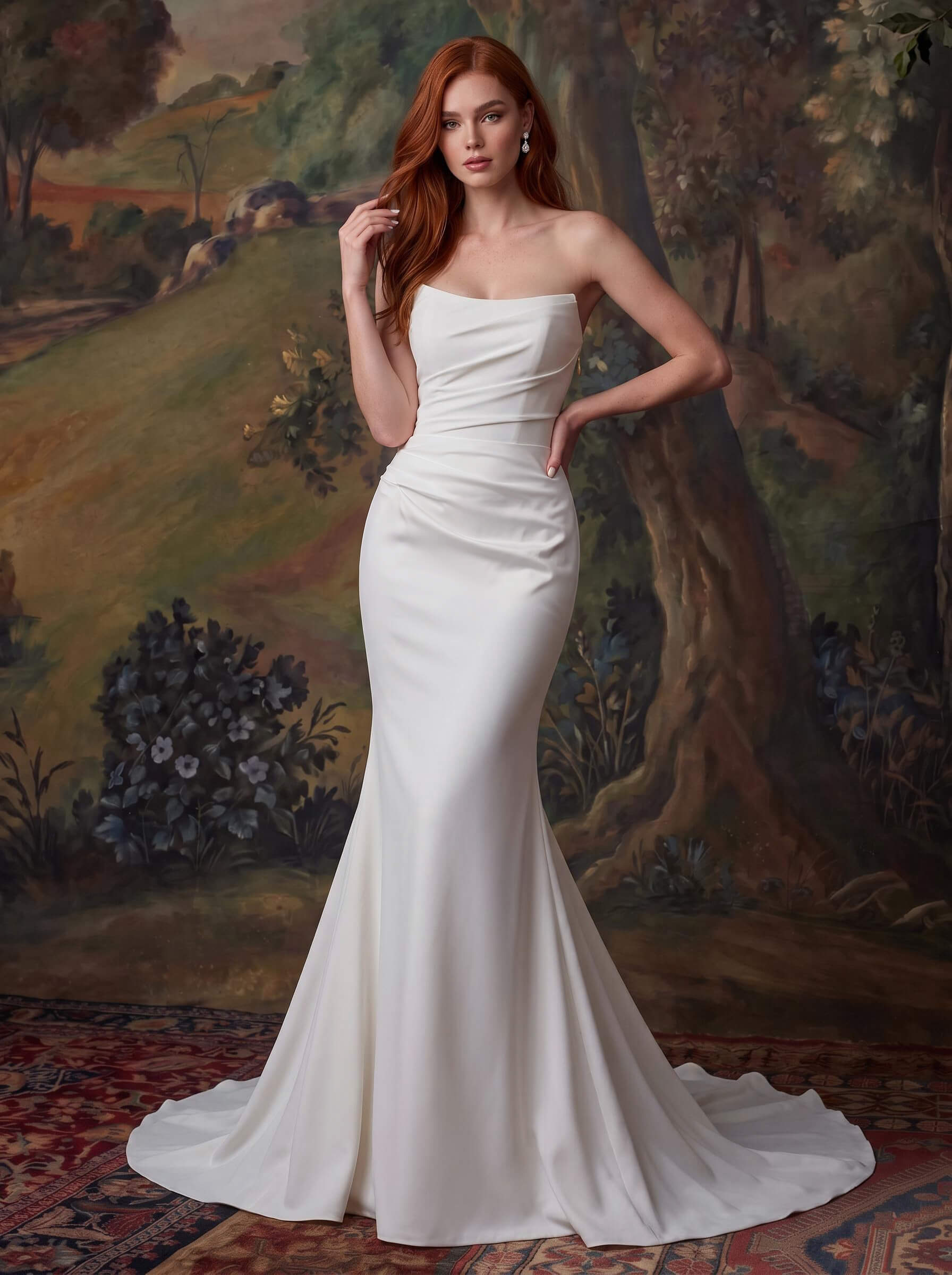 Modern Strapless Trumpet/Mermaid Wedding Dresses Modern Strapless Trumpet/Mermaid Wedding Dresses