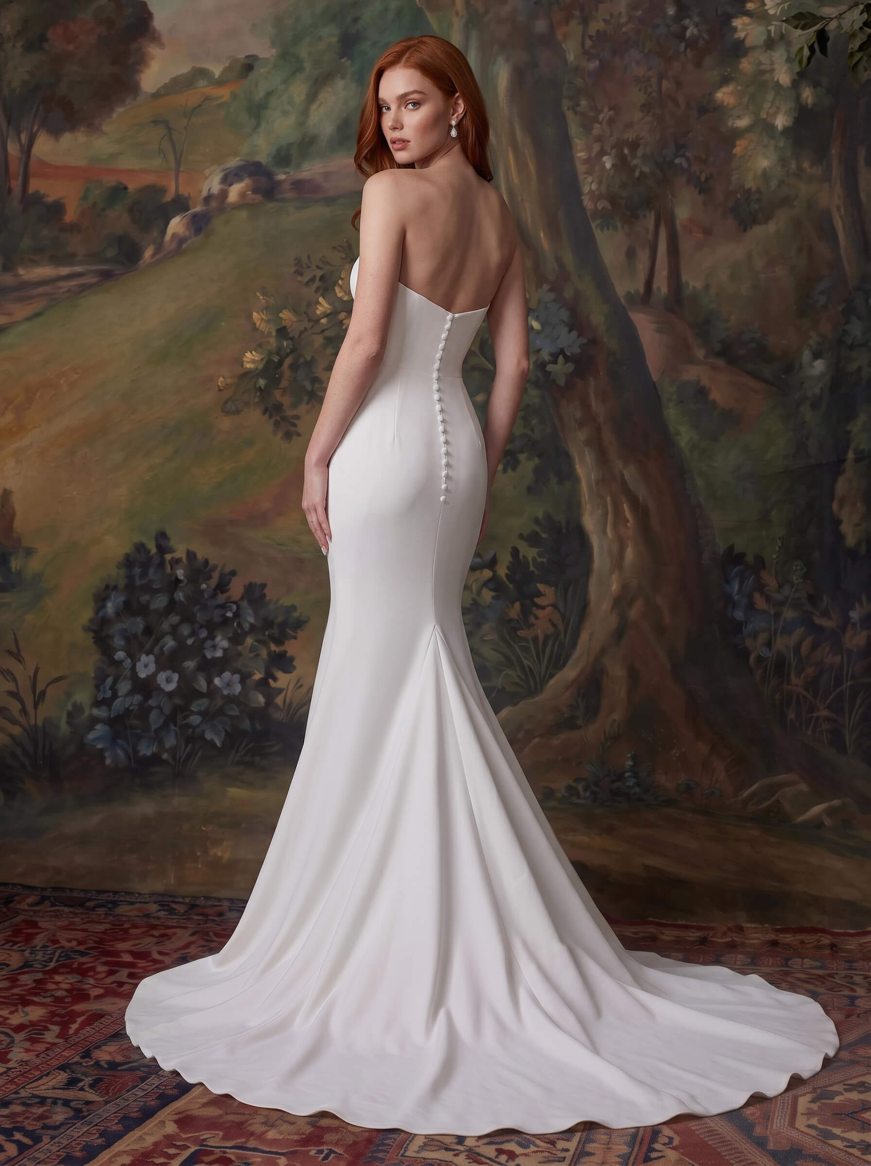 Modern Strapless Trumpet/Mermaid Wedding Dresses Modern Strapless Trumpet/Mermaid Wedding Dresses