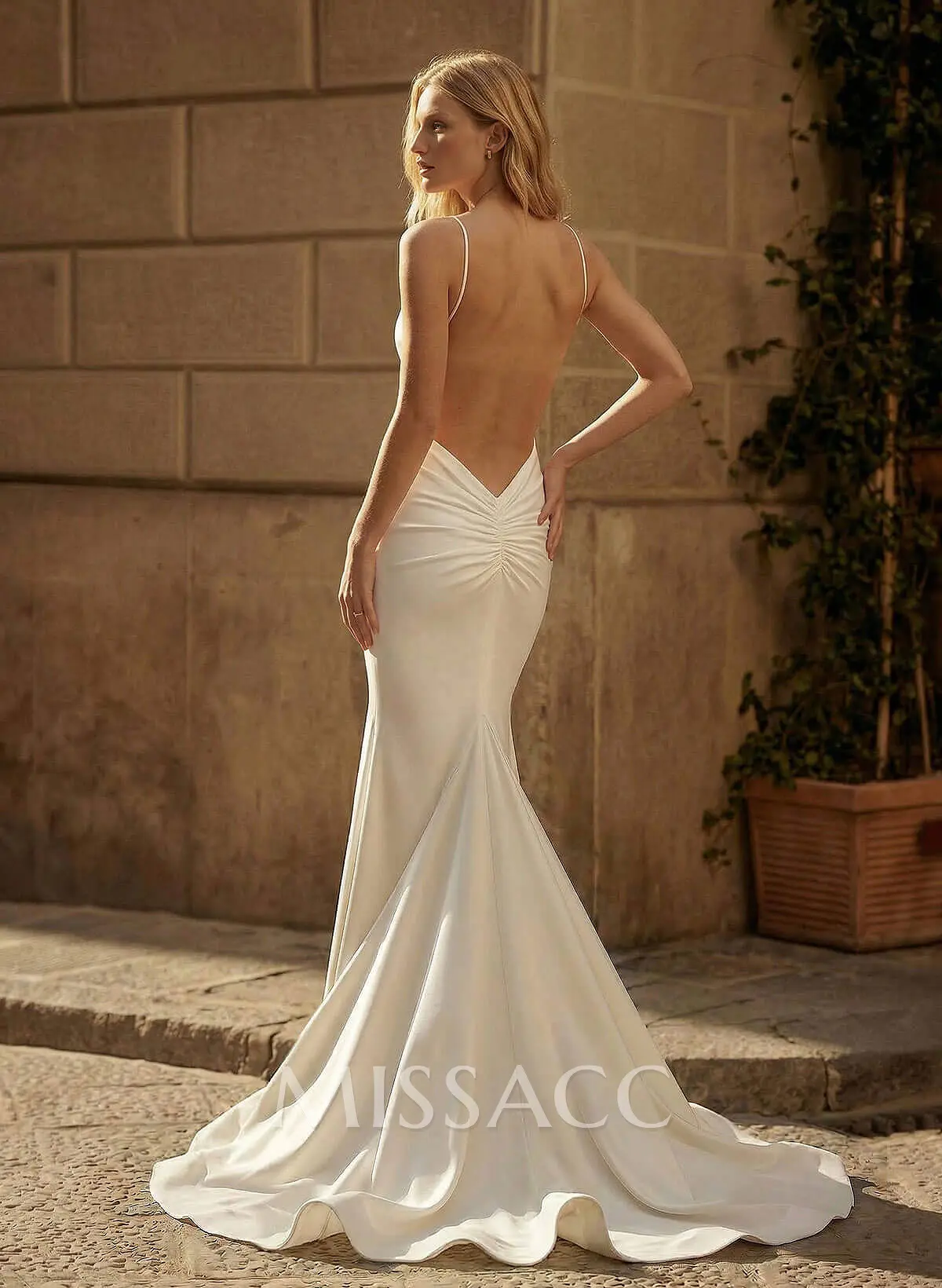 silk wedding dresses low back Oceania The dress features a captivating white hue that symbolizes purity and elegance Low Back Wedding Dresses |