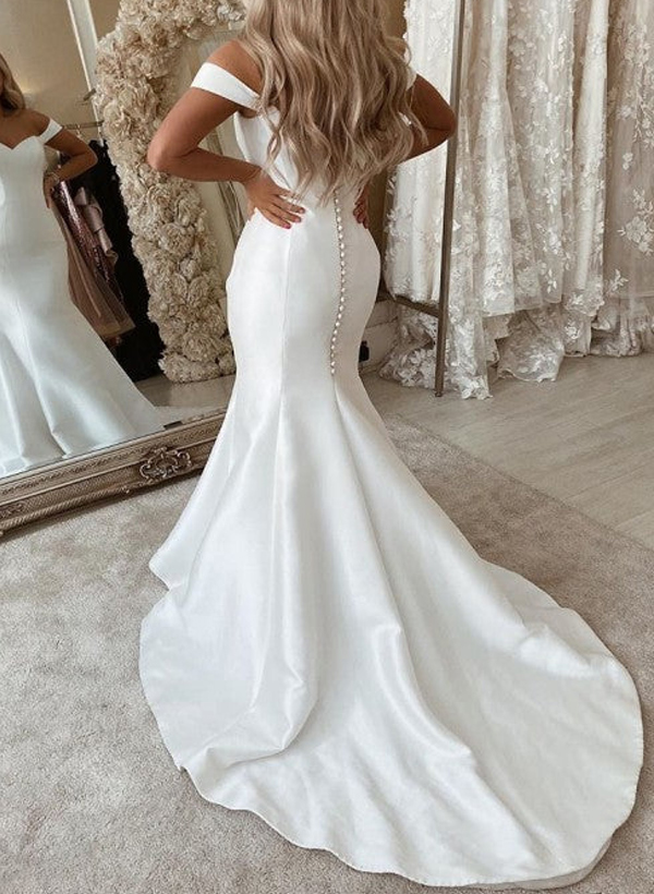 Modern Off-The-Shoulder Mermaid Wedding Dresses