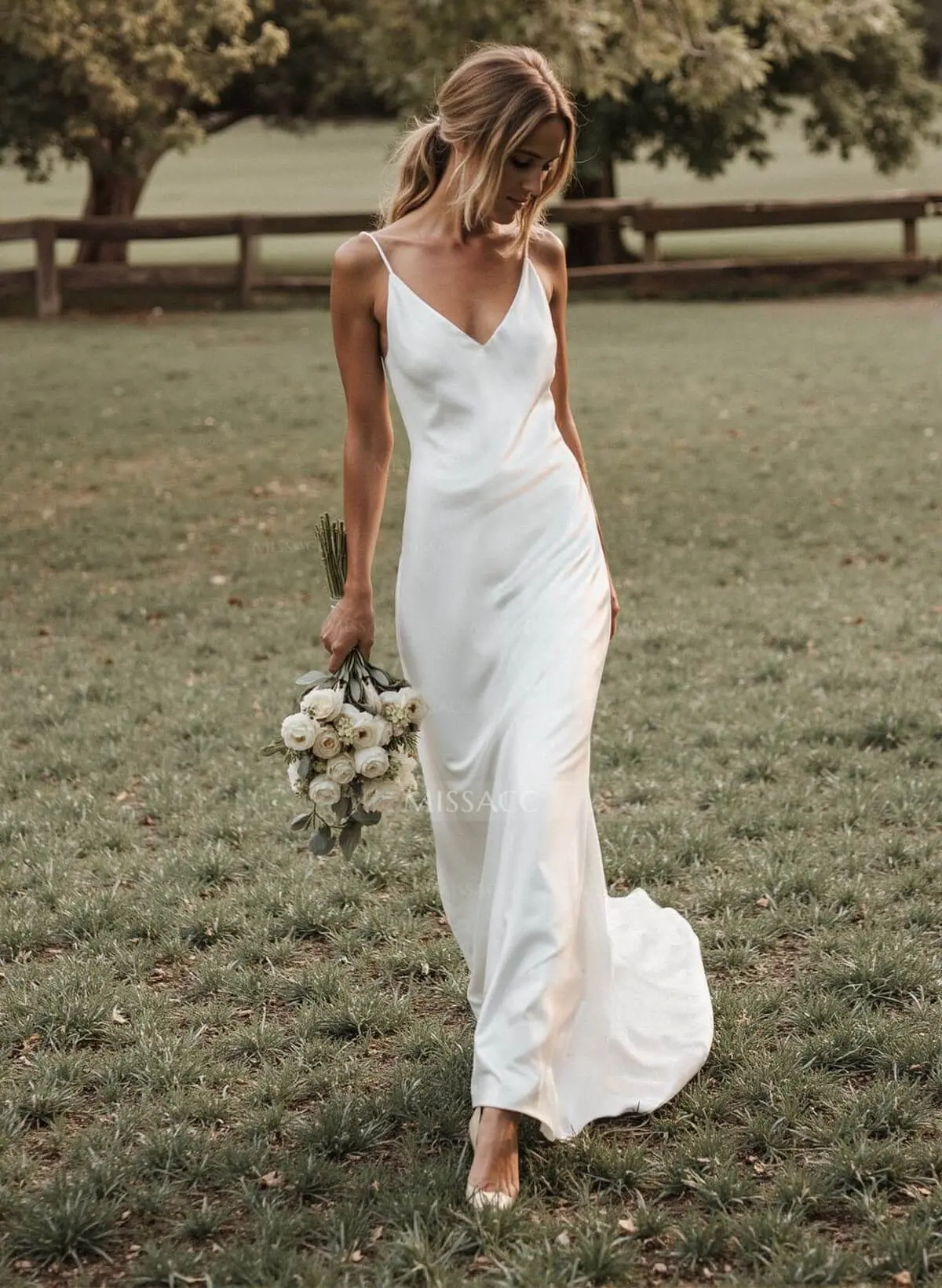 strapless open back dress Eden High Neck Satin Wedding Dress Sydney