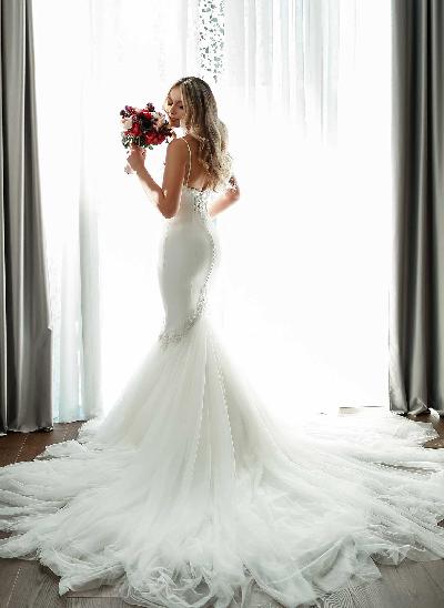 Classic Mermaid Sweetheart Wedding Dresses With Beading