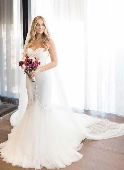 Classic Mermaid Sweetheart Wedding Dresses With Beading