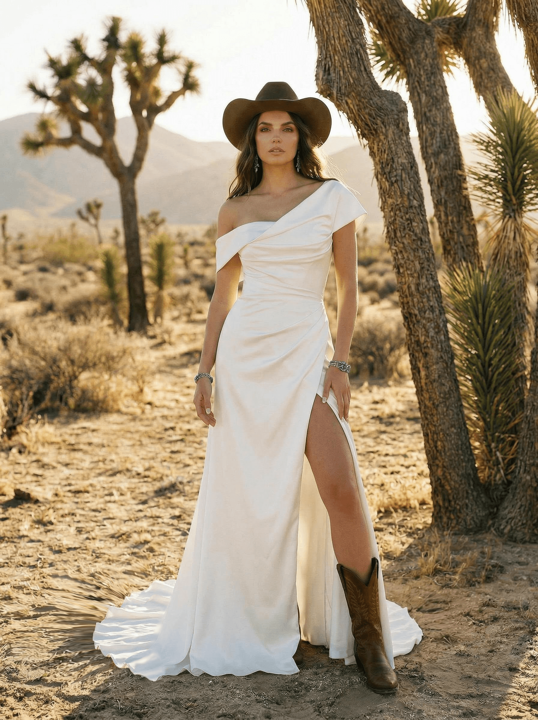 Sheath/Column Sleeveless Sweep Train Silk Like Satin Wedding Dresses Sheath/Column Sleeveless Sweep Train Silk Like Satin Wedding Dresses