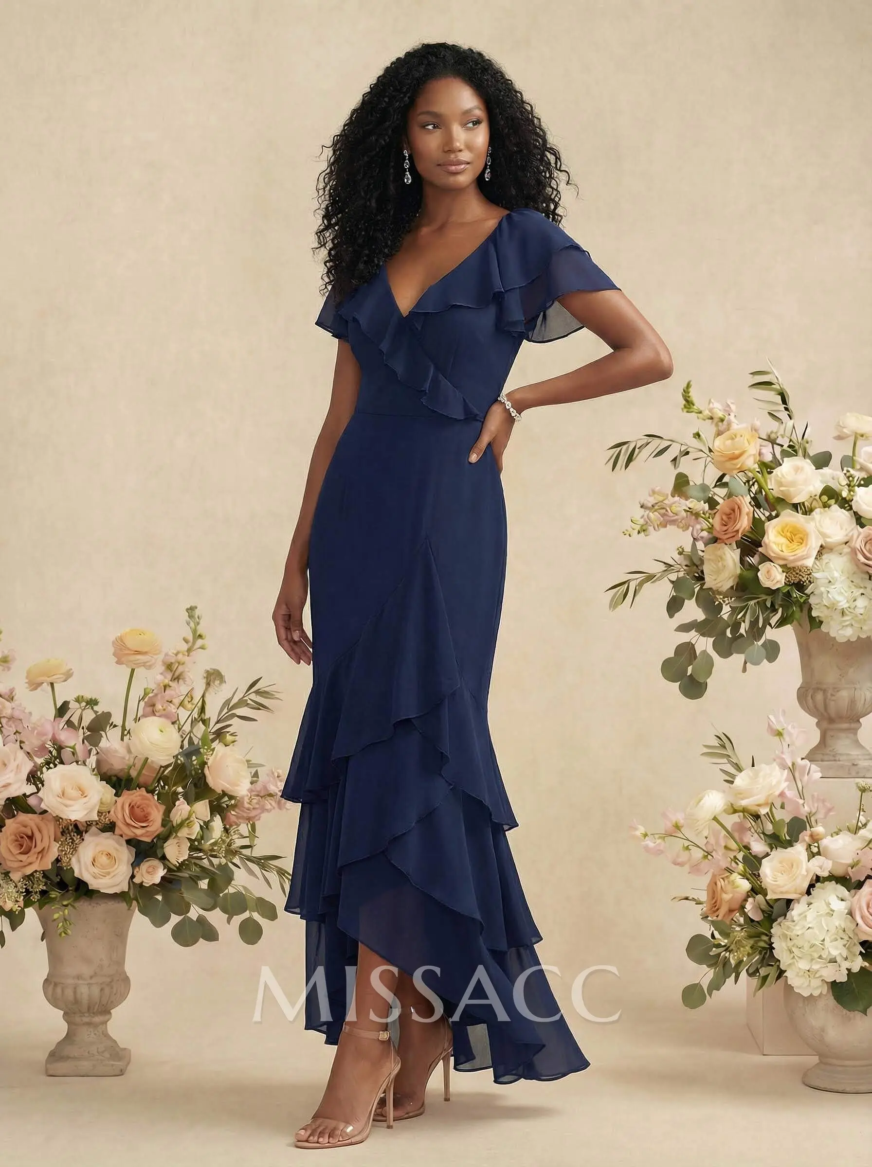 cocktail off shoulder dress Cindee Blue Off Shoulder Mini Dress - US 0