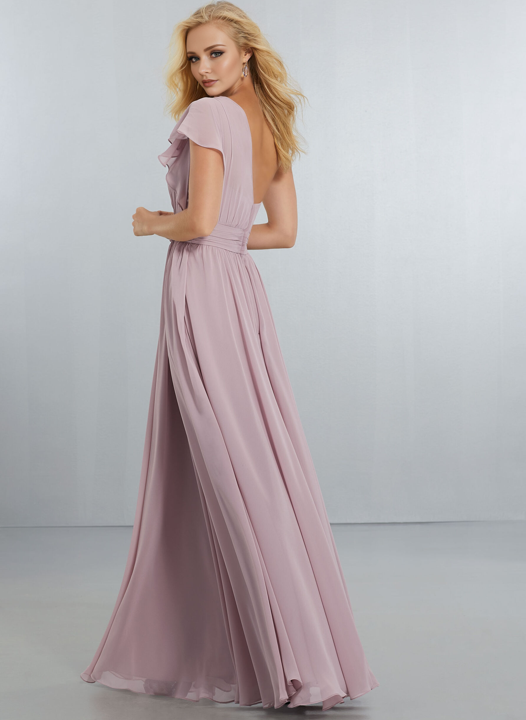 One-Shoulder A-Line Chiffon Bridesmaid Dresses With Pockets