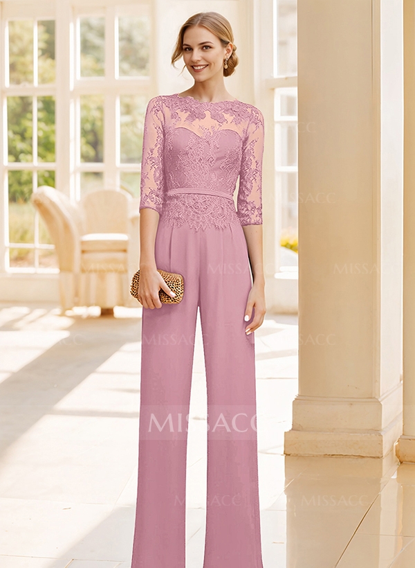 Pantalones Palazzo Con Encaje Arriba Jumpsuit/Pantsuit Lace