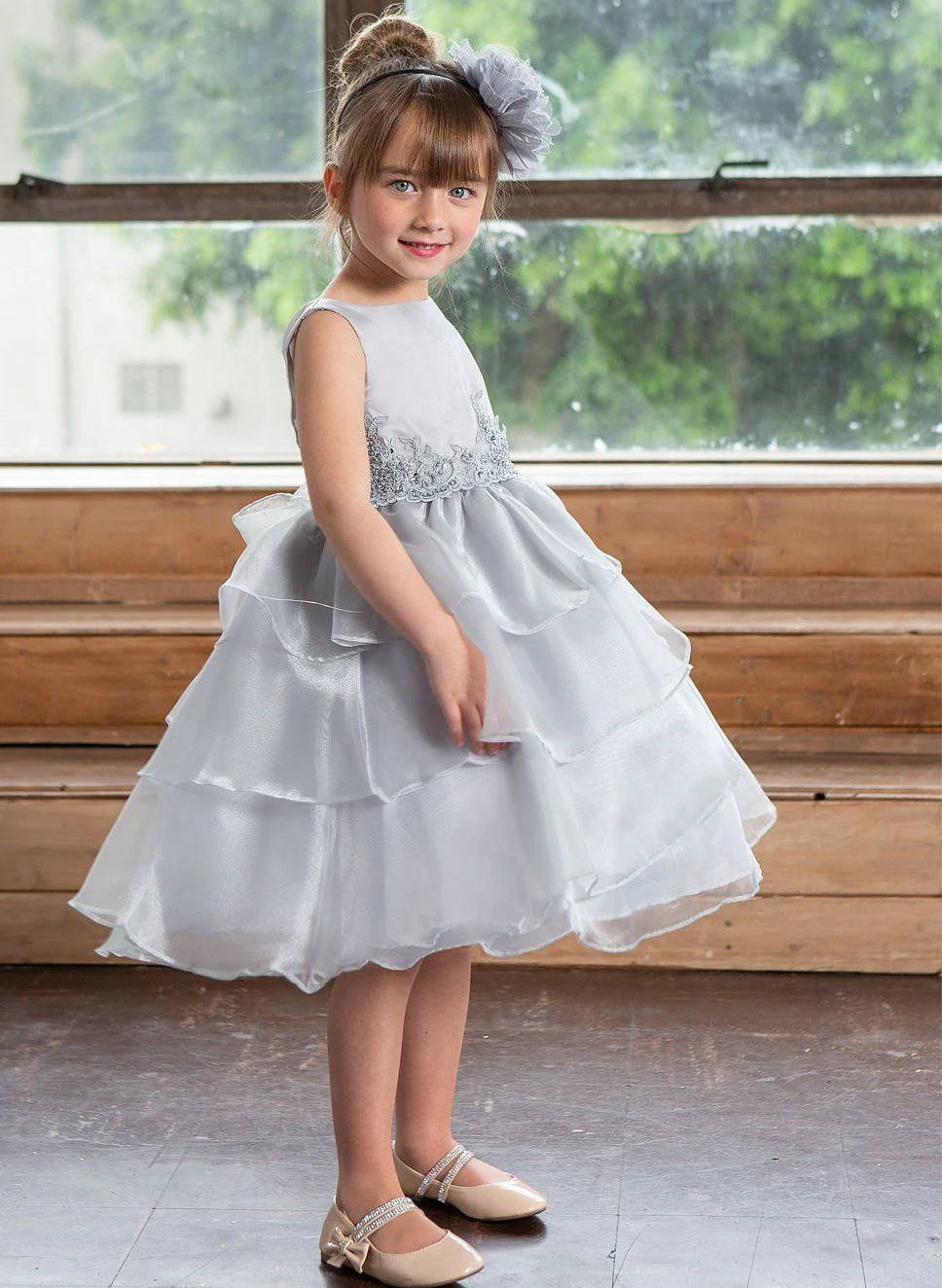 Ball-Gown/Princess Organza Flower Girl Dresses With Lace