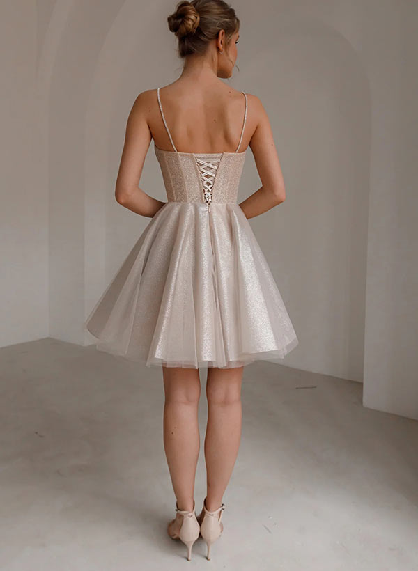 A-Line Sweetheart Sleeveless Short/Mini Homecoming Dresses