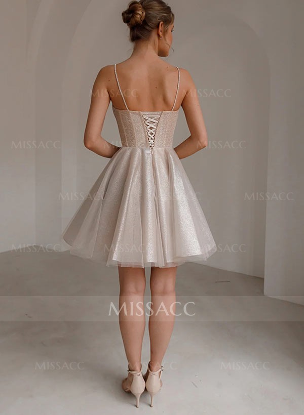 A-Line Sweetheart Sleeveless Short/Mini Homecoming Dresses