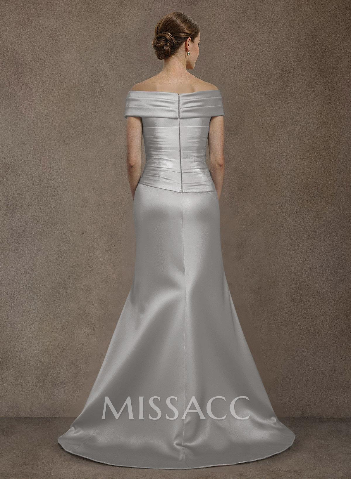 Long Satin Cap Shoulder Sheath/Column Mother Of The Bride Dresses Long Satin Cap Shoulder Sheath/Column Mother Of The Bride Dresses