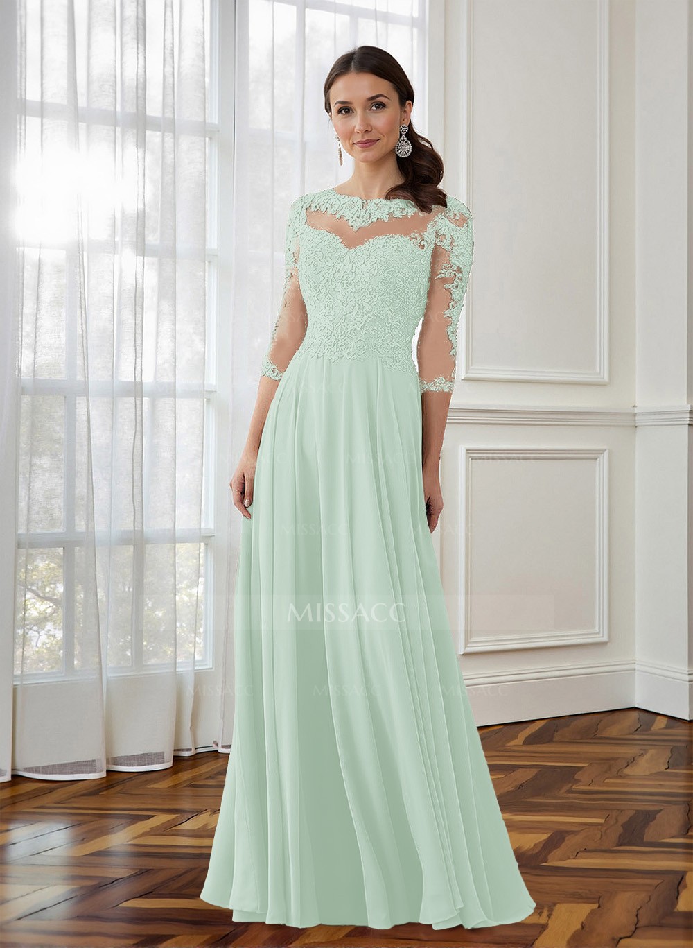 Mint Green Green Lace Mother Of The Bride Dress Kaleidoscope Mint Lace  Dress Jacket