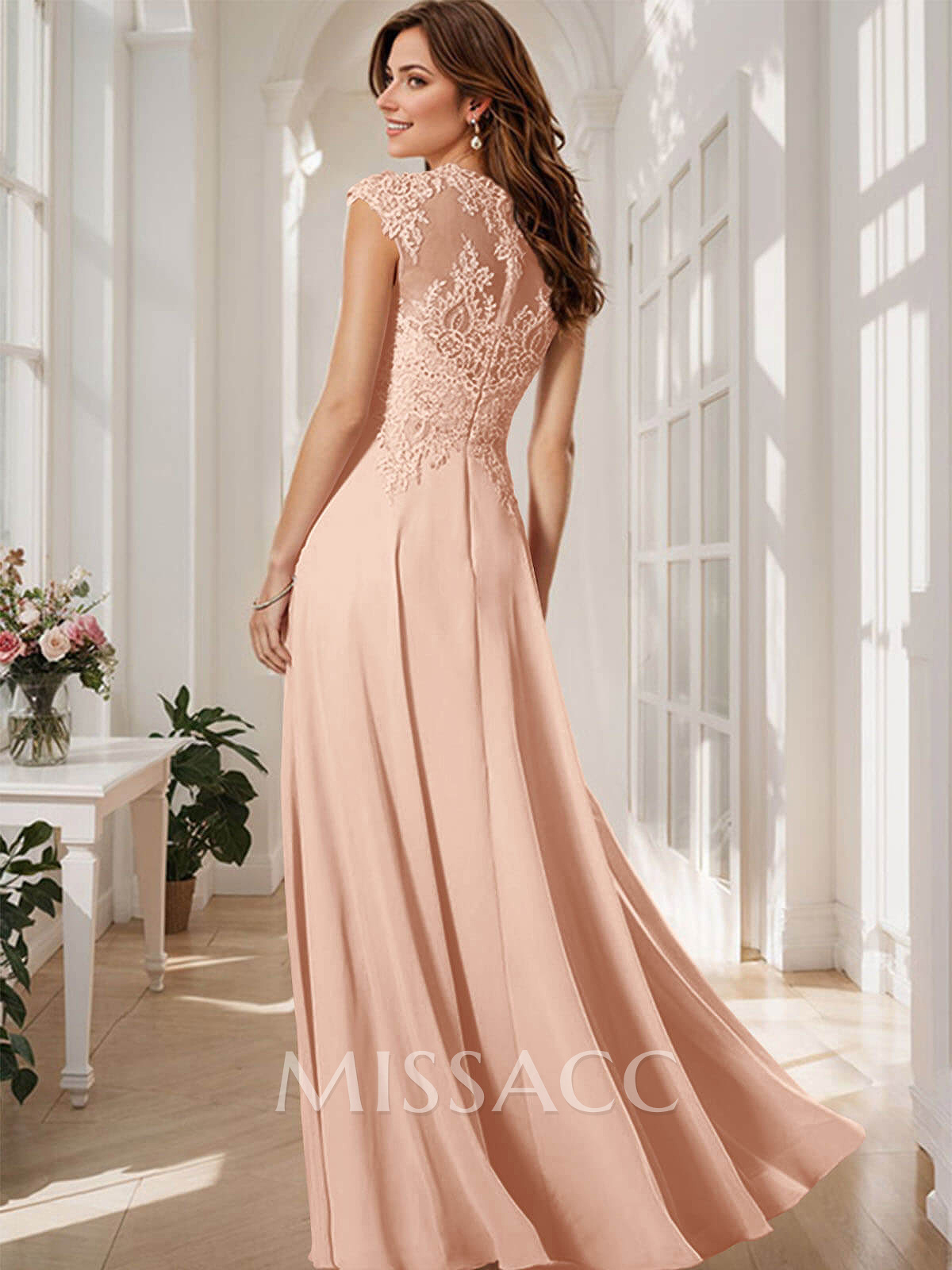 Sheath/Column Chiffon Mother Of The Bride Dresses With Appliques Lace Sheath/Column Chiffon Mother Of The Bride Dresses With Appliques Lace
