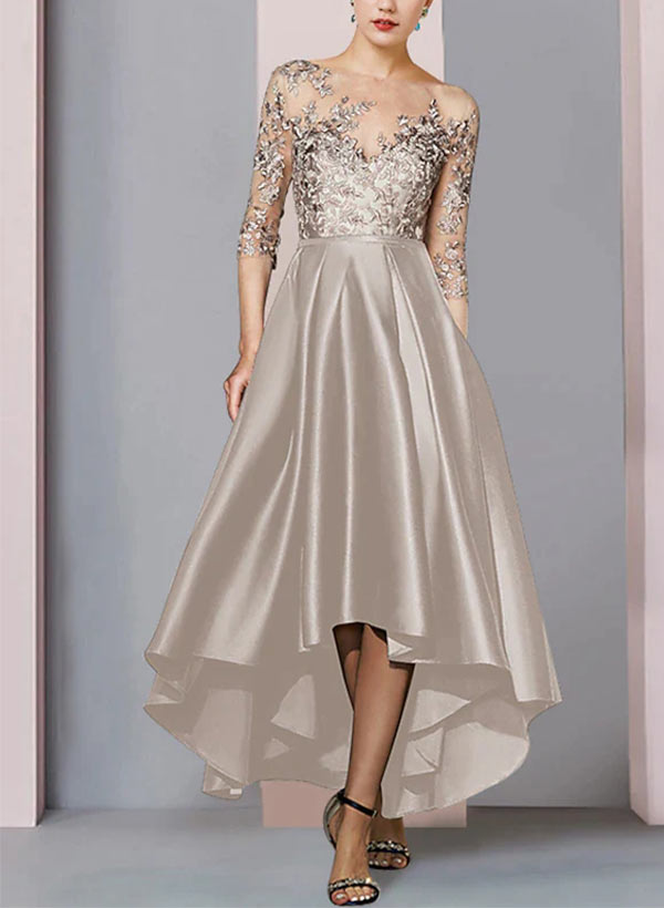 A-Line Asymmetrical Lace Mother Of The Bride Dresses