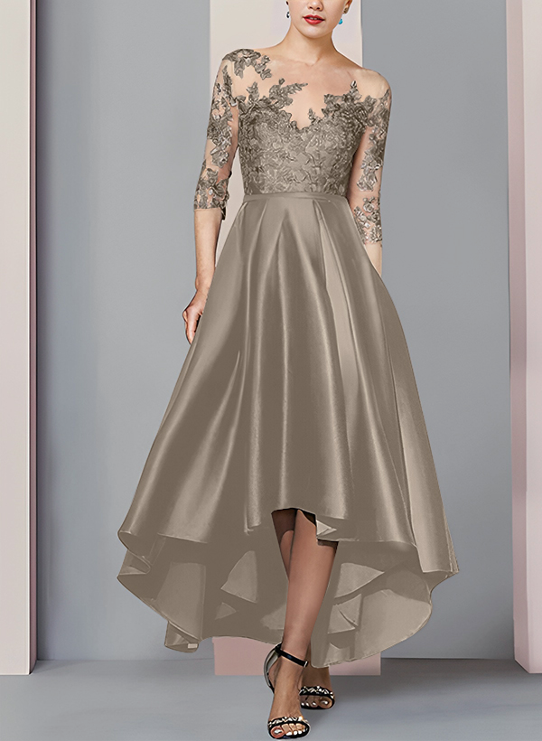 A-Line Asymmetrical Lace Mother Of The Bride Dresses