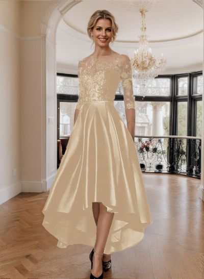 A-Line Asymmetrical Lace Mother Of The Bride Dresses