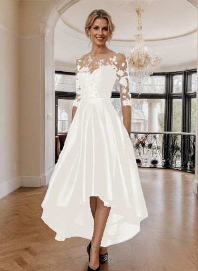 A-Line Asymmetrical Lace Mother Of The Bride Dresses