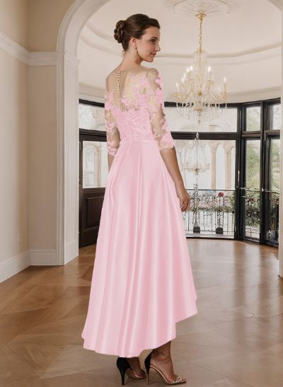 A-Line Asymmetrical Lace Mother Of The Bride Dresses