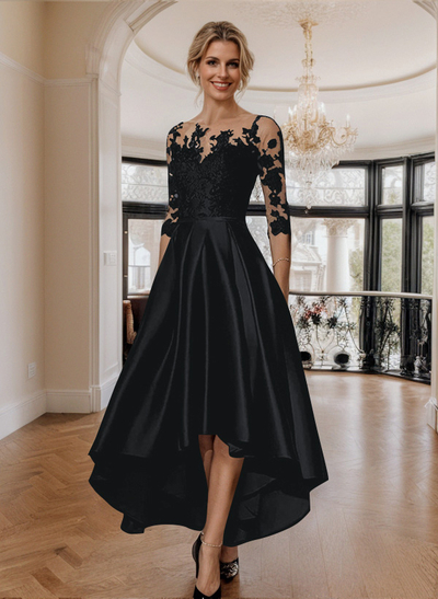 A-Line Asymmetrical Lace Mother Of The Bride Dresses