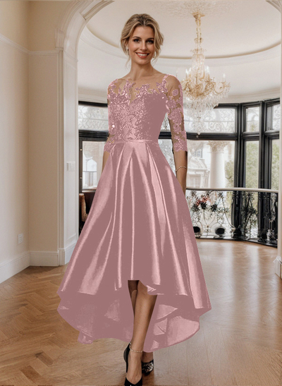 A-Line Asymmetrical Lace Mother Of The Bride Dresses