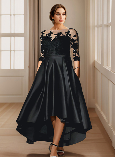 A-Line Asymmetrical Lace Mother Of The Bride Dresses