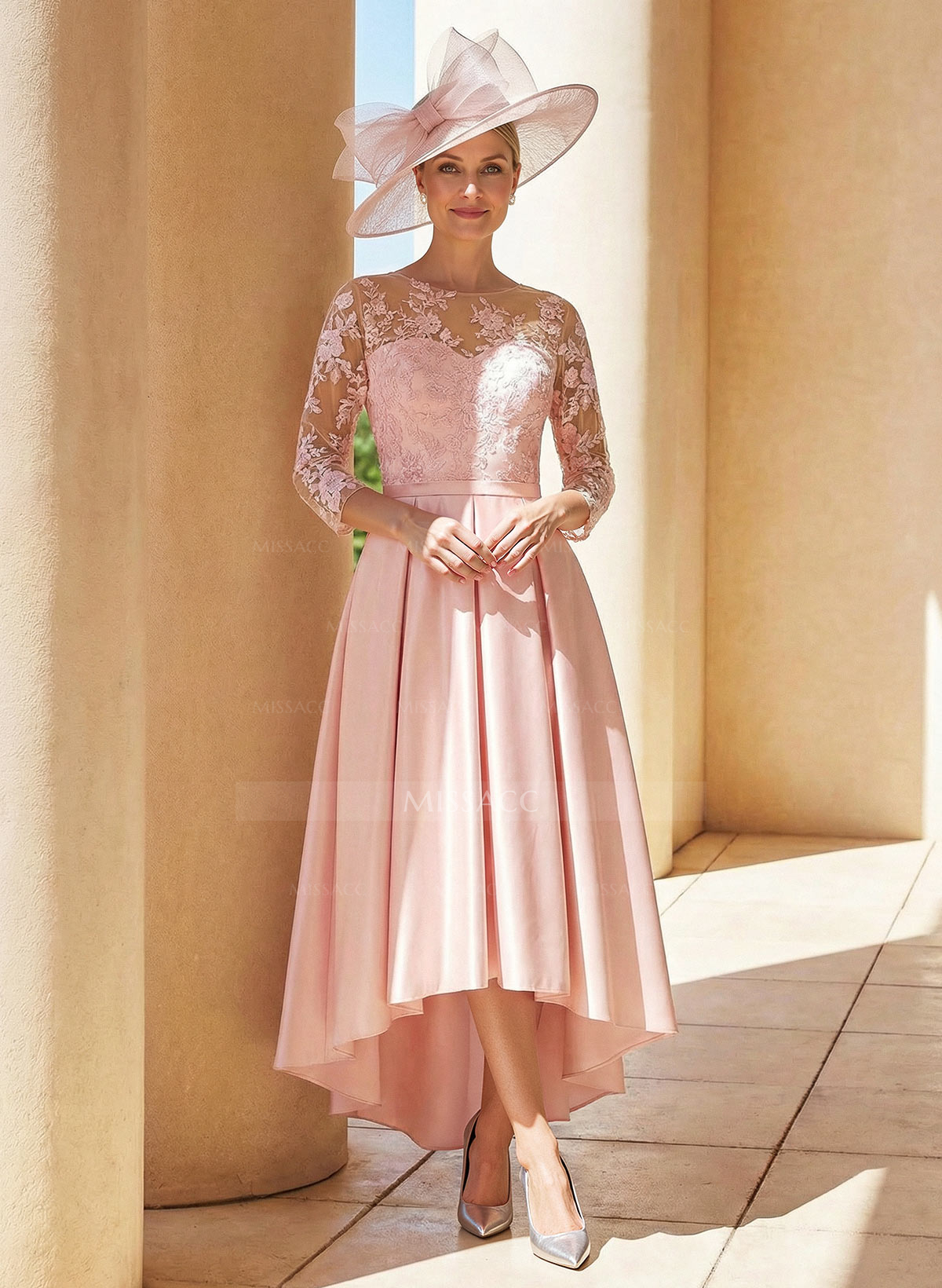 A-Line Asymmetrical Lace Mother Of The Bride Dresses