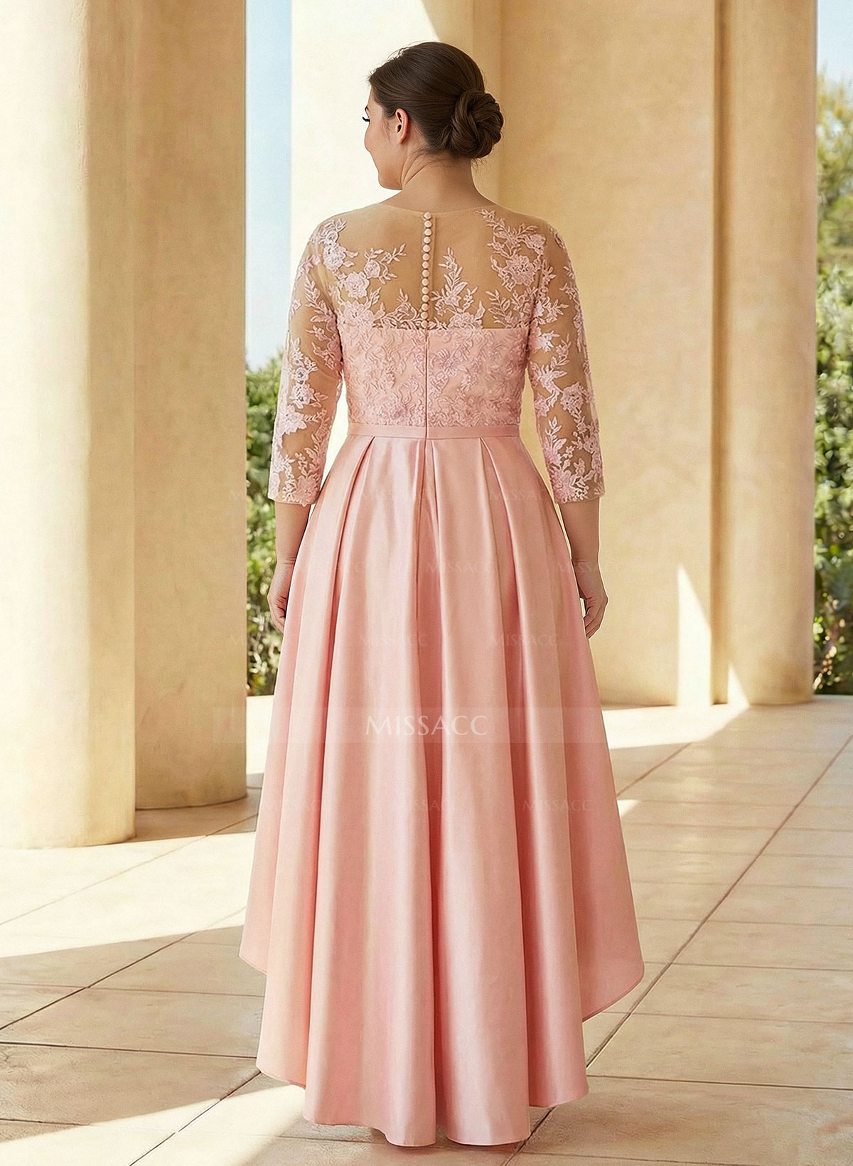 A-Line Asymmetrical Lace Mother Of The Bride Dresses