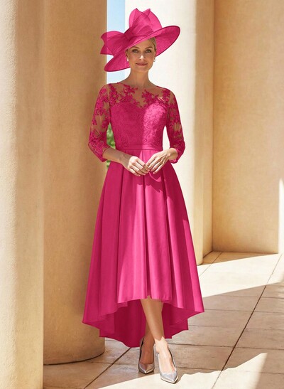 A-Line Asymmetrical Lace Mother Of The Bride Dresses