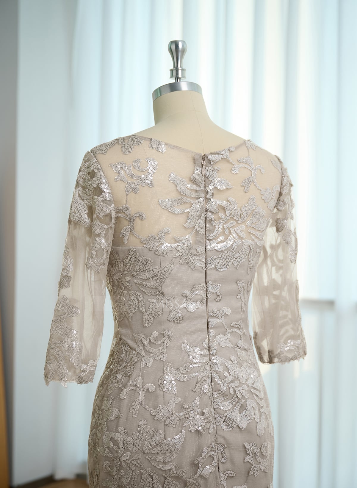 Mermaid V-Neck Lace/Tulle Mother Of The Bride Dresses With Sequins