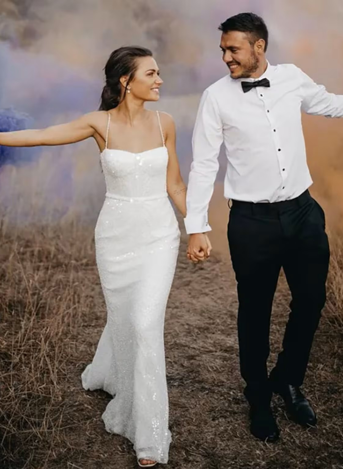 Sexy Sparkly Backless Mermaid Wedding Dresses