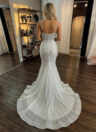 Sparkly Corset Mermaid Sex Wedding Dresses