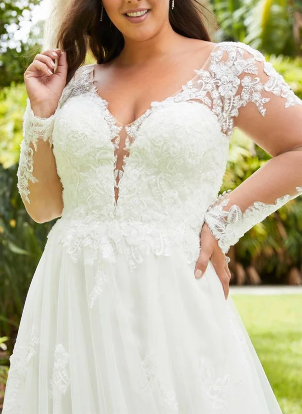 plus size wedding dress with long train Chic Plus Size Off-the-Shoulder Silk Ballgown Wedding Dress with Long Train