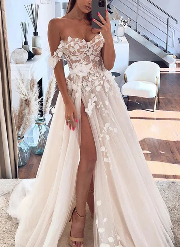 chinese dress ladies Vintage Lace Tulle Illusion Neck 50s Short Puffy Wedding Gown main image 0
