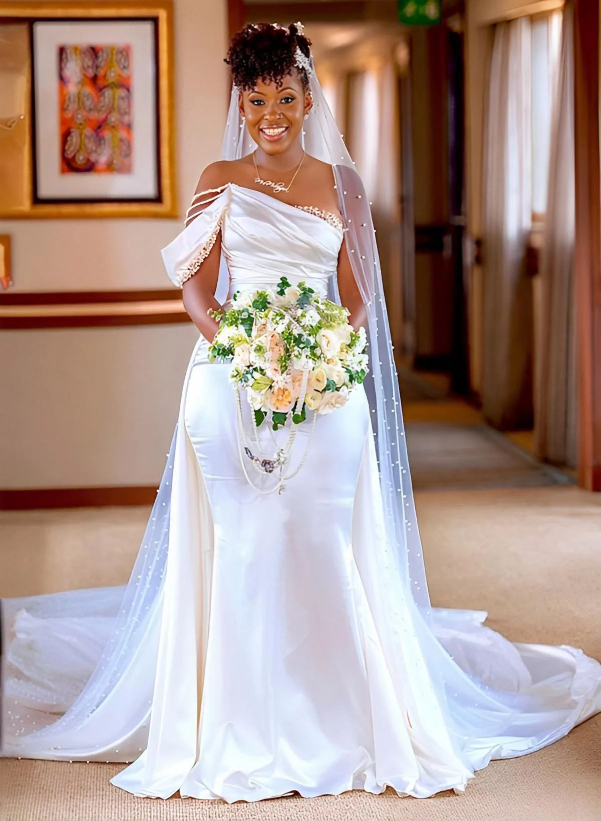 Charmeuse Wedding Dresses Split Front Ball-Gown Strapless Sleeveless Sweep Train main image 1