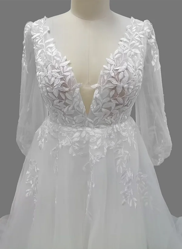sachin and babi light blue dress Silk tulle bridal gown with roses and sleeved cape