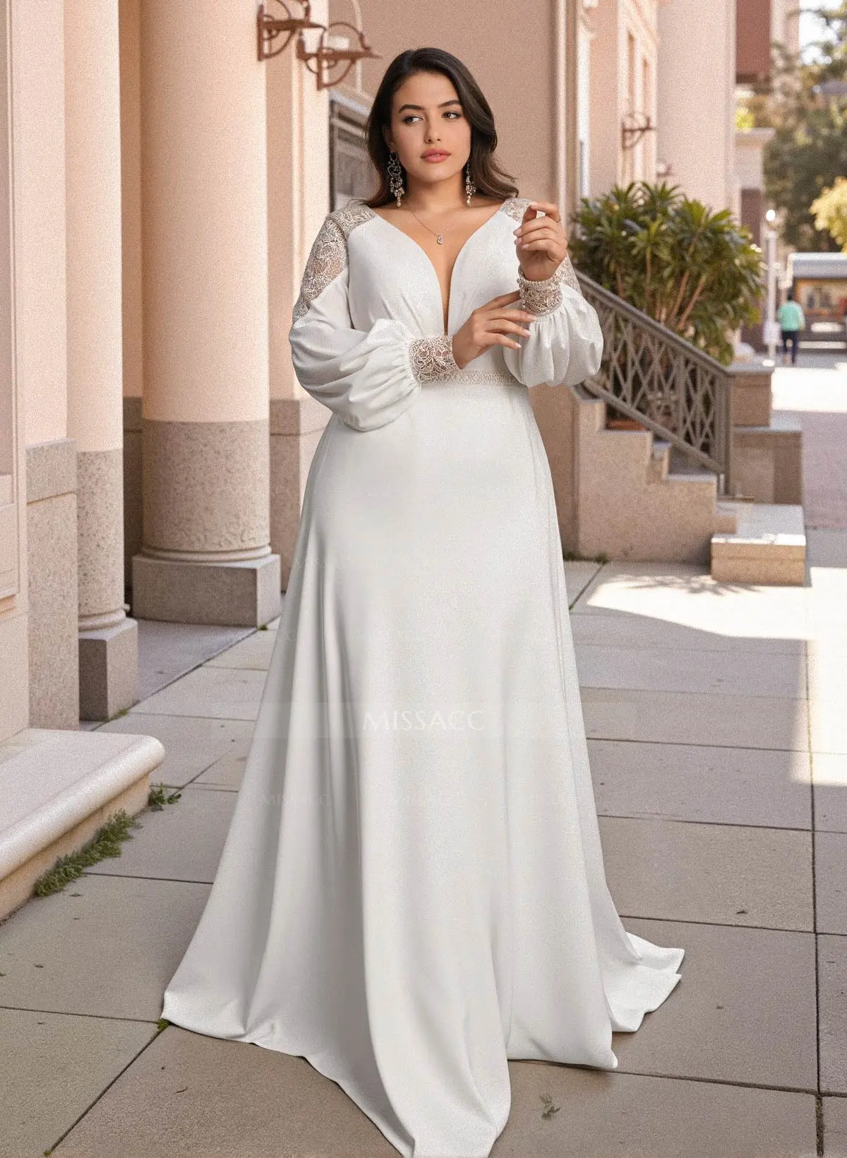 Long Sleeve Formal Boho Dresses Romantic Bell Sleeve Boho Lace Slit Fit And Flare Spring Wedding Long Sleeve Formal Boho Dresses Romantic Bell Sleeve Boho Lace Slit Fit And Flare Spring Wedding