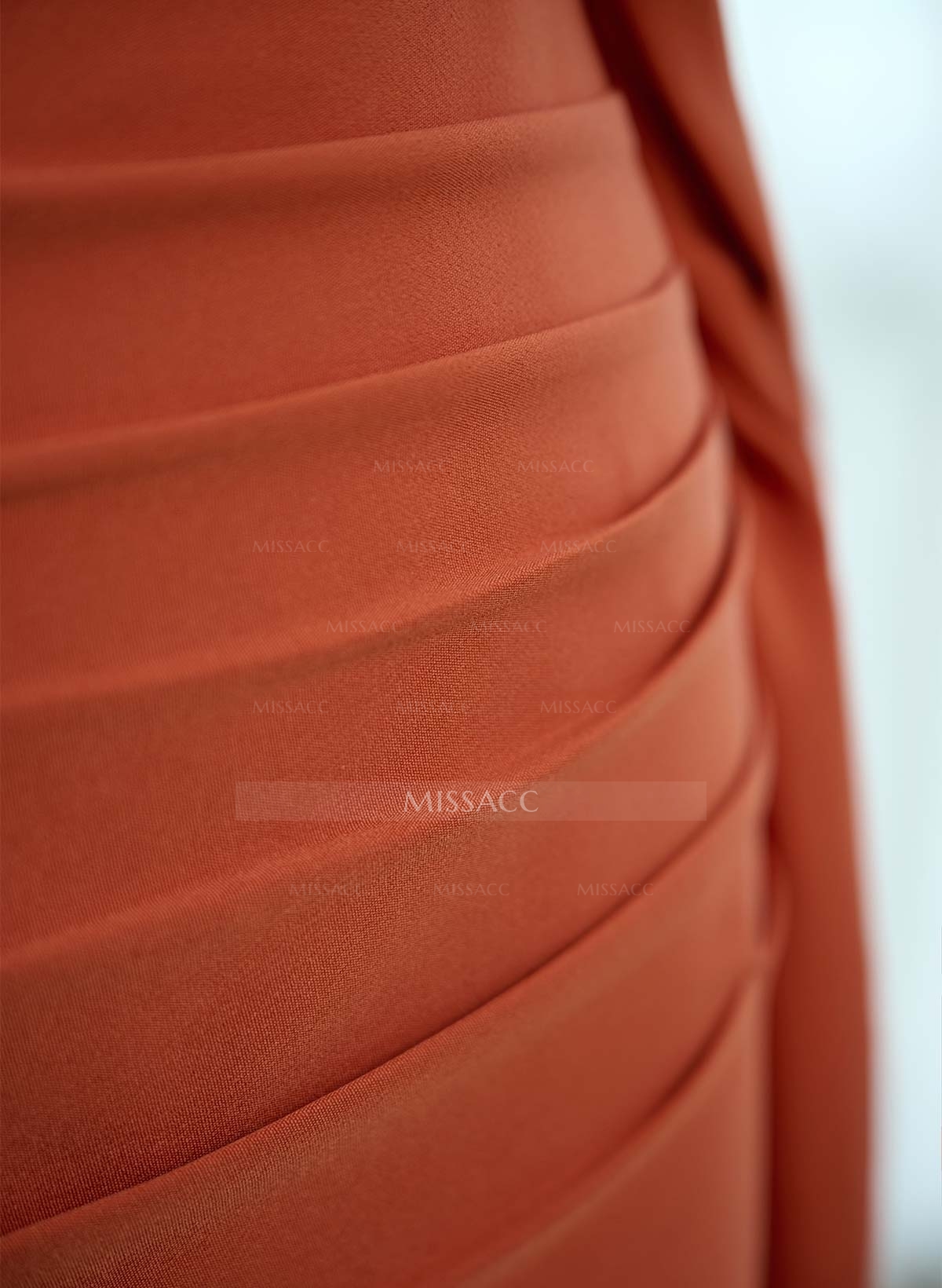 One-Shoulder Trumpet/Mermaid Elastic Satin Bridesmaid Dresses