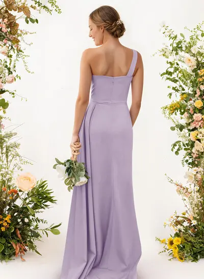 strapless open back dress Mismatched Purple Lilac Spaghetti Straps Lace Top Mermaid Long Bridesm   SposaBridal