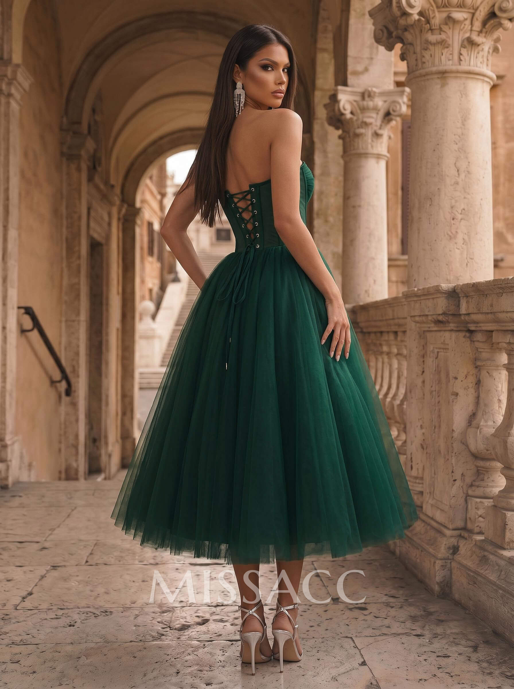 A-Line Sweetheart Sleeveless Tea-Length Tulle Homecoming Dresses A-Line Sweetheart Sleeveless Tea-Length Tulle Homecoming Dresses