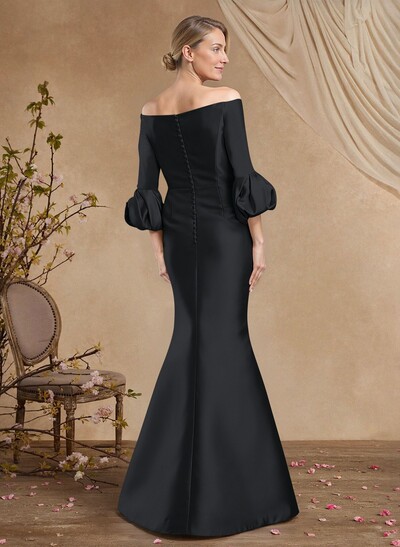 Trumpet/Mermaid Off-The-Shoulder Satin Mother Of The Bride Dresses