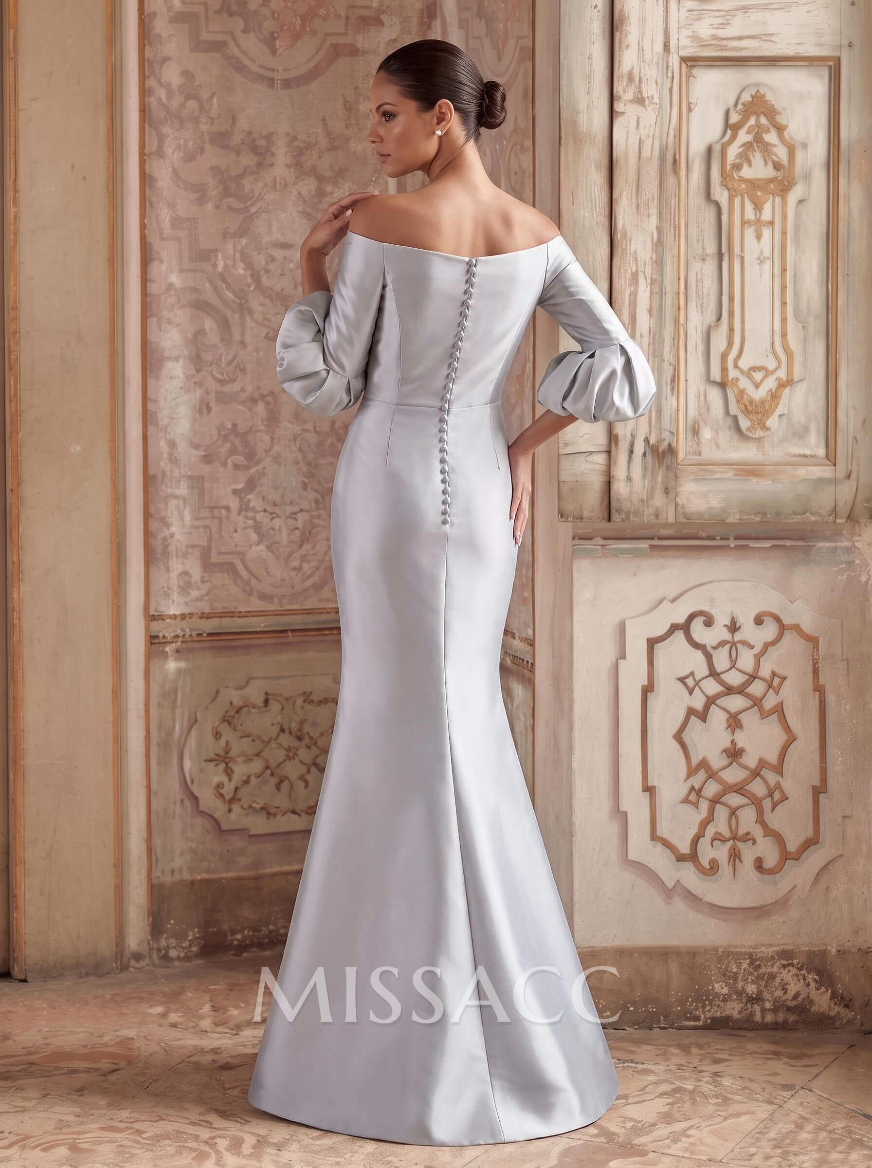 Trumpet/Mermaid Off-The-Shoulder Satin Mother Of The Bride Dresses Trumpet/Mermaid Off-The-Shoulder Satin Mother Of The Bride Dresses