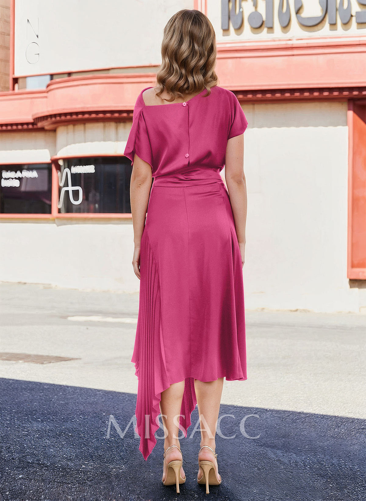 Sheath/Column Scoop Neck Short Sleeves Stretch Chiffon Mother Of The Bride Dresses Sheath/Column Scoop Neck Short Sleeves Stretch Chiffon Mother Of The Bride Dresses