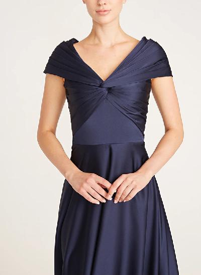 Illusion V-Neck Vintage Mauve Long Sleeves Floor Length Mother Of The Bride Dress main image 0