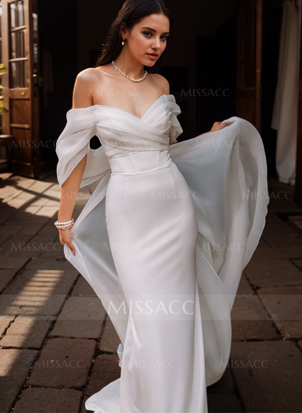 Modern Off-The-Shoulder Trumpet/Mermaid Wedding Dresses