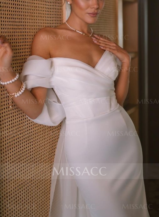 Modern Off-The-Shoulder Trumpet/Mermaid Wedding Dresses